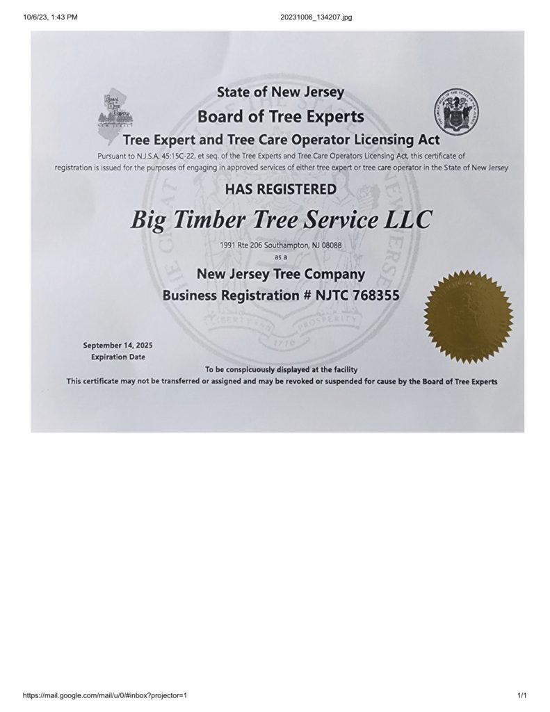 Tree Care Operator Cert