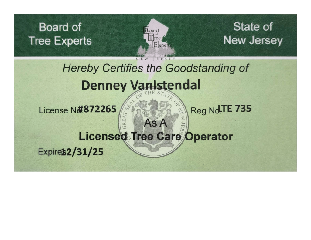 Denney Tree Care License